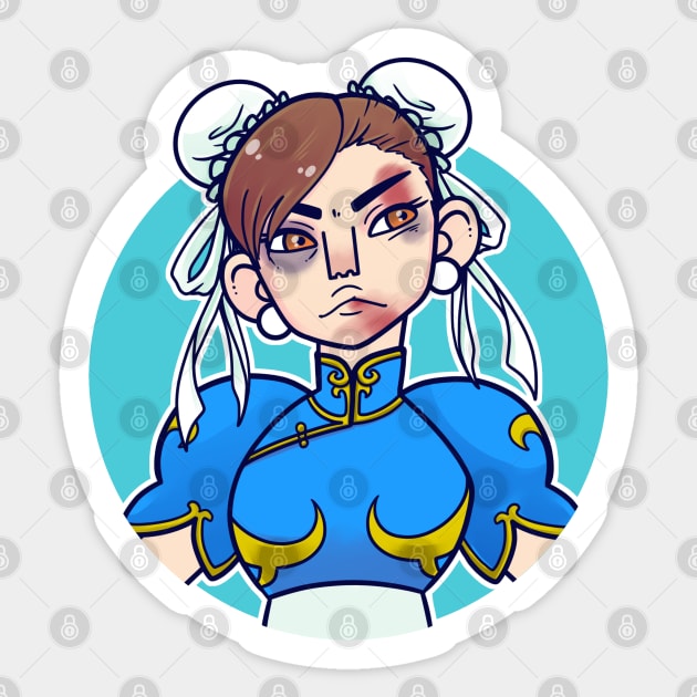 Chun li Sticker by LabRat